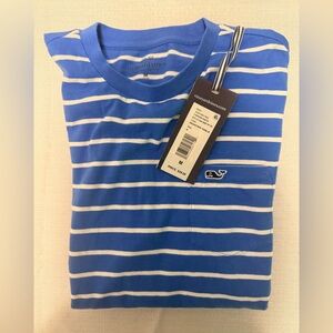 Vineyard Vines Blue and White Striped Tee